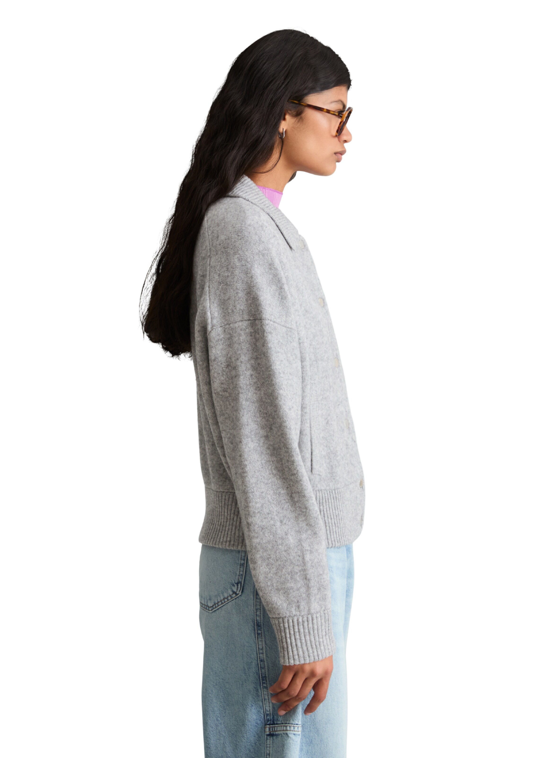 Marc O'Polo DENIM Strickjacke in Grau