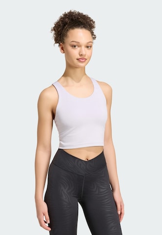 ADIDAS PERFORMANCE Õlapaelteta topp Spordirinnahoidja 'All Me', värv lilla: eest vaates
