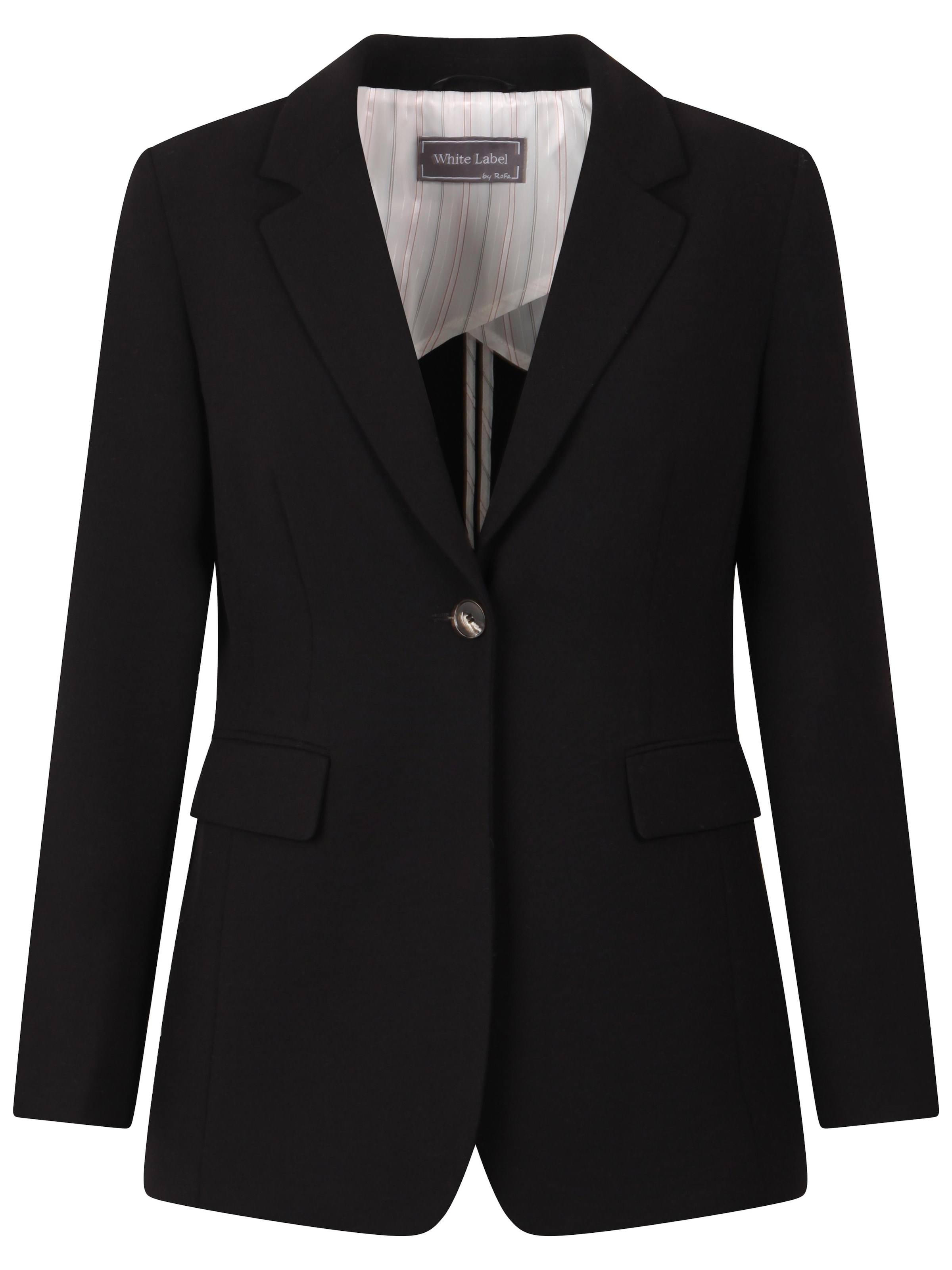 White Label by RoFa Blazer in Black: front
