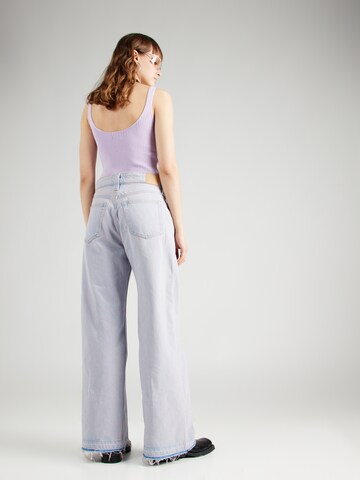 WEEKDAY Wide Leg Jeans 'Duchess' in Blau