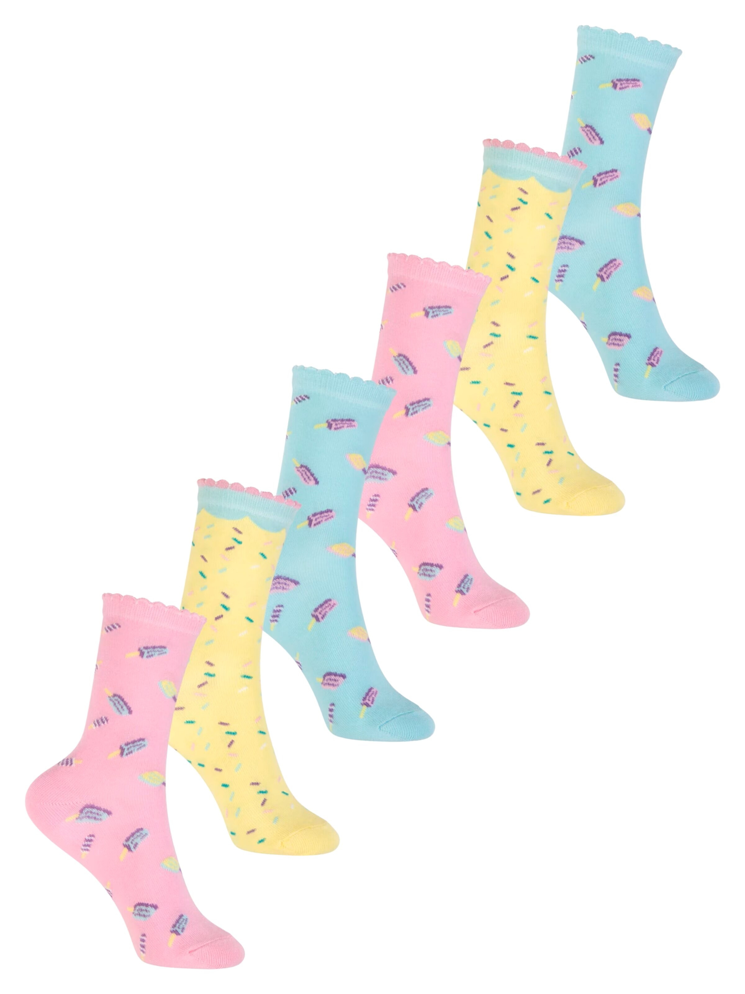 footstar Socks 'Funny Socks' in Pink: front