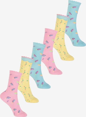 footstar Socks 'Funny Socks' in Pink: front