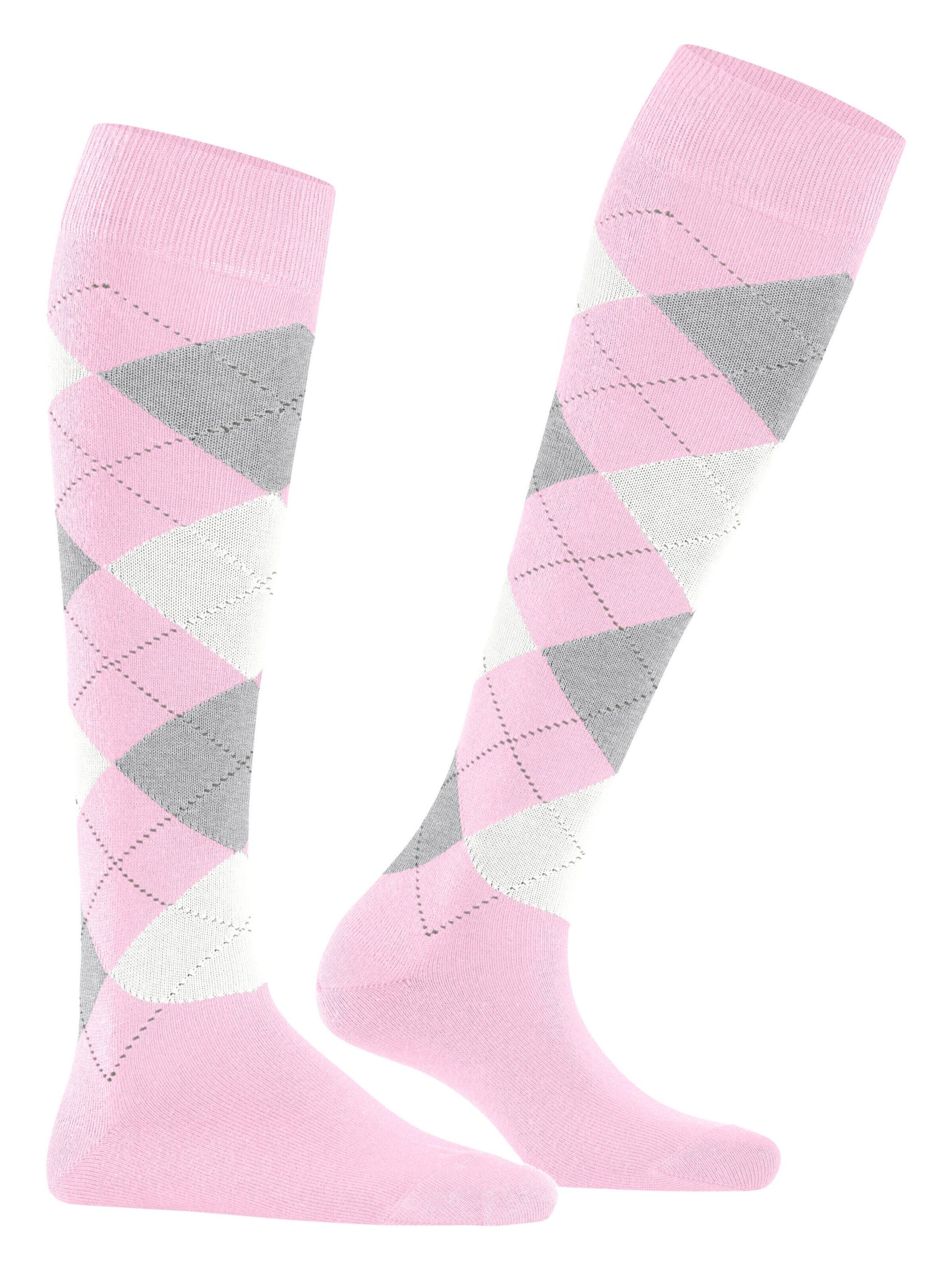 BURLINGTON Over the Knee Socks 'Queen' in Purple: front