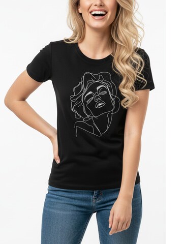 MAKAYA Shirt 'Norma' in Black