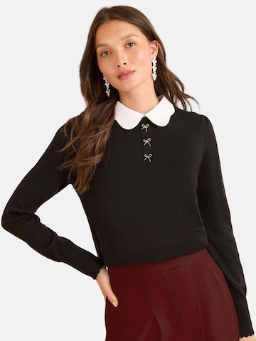 love & roses Tröja i svart: framsida