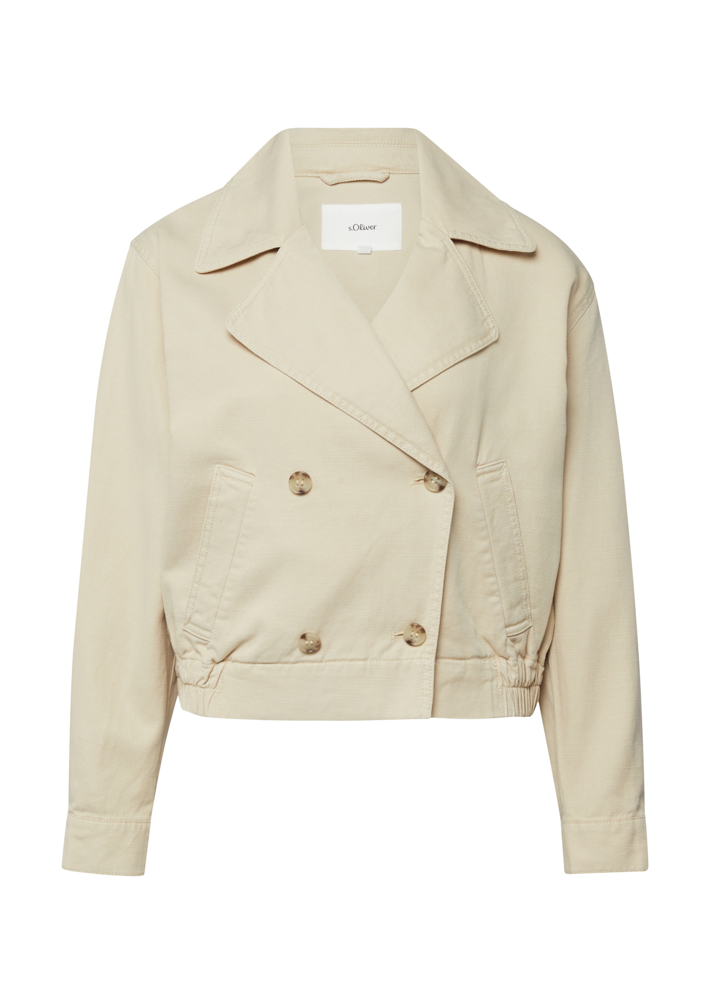 Cappotto di mezza stagione di s.Oliver in beige: frontale