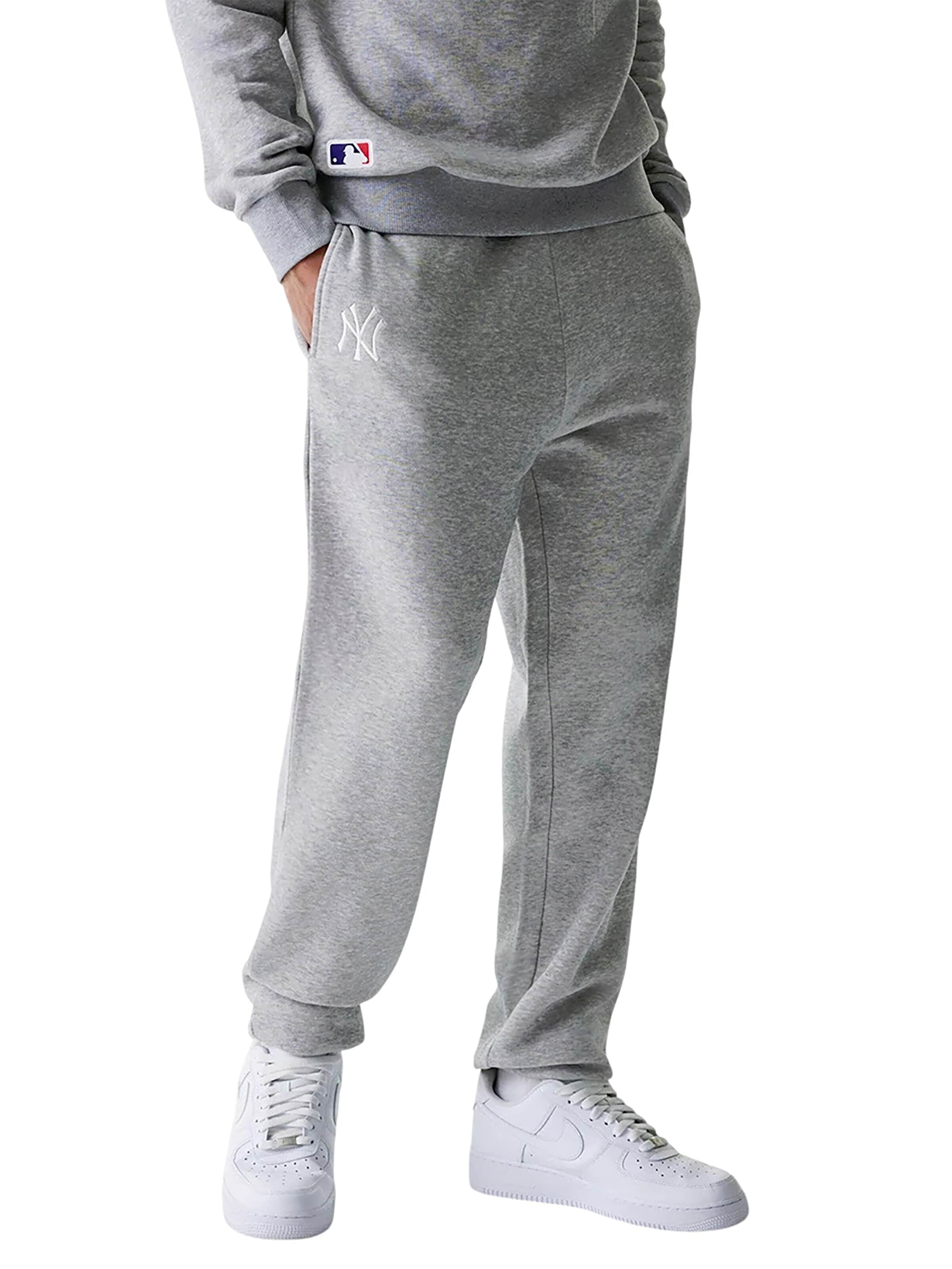 NEW ERA Regular Pants 'MLB League Essential New York Yankees' in Grey: front