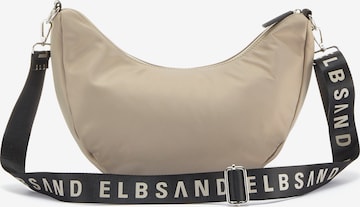 Sac à bandoulière Elbsand en beige : devant