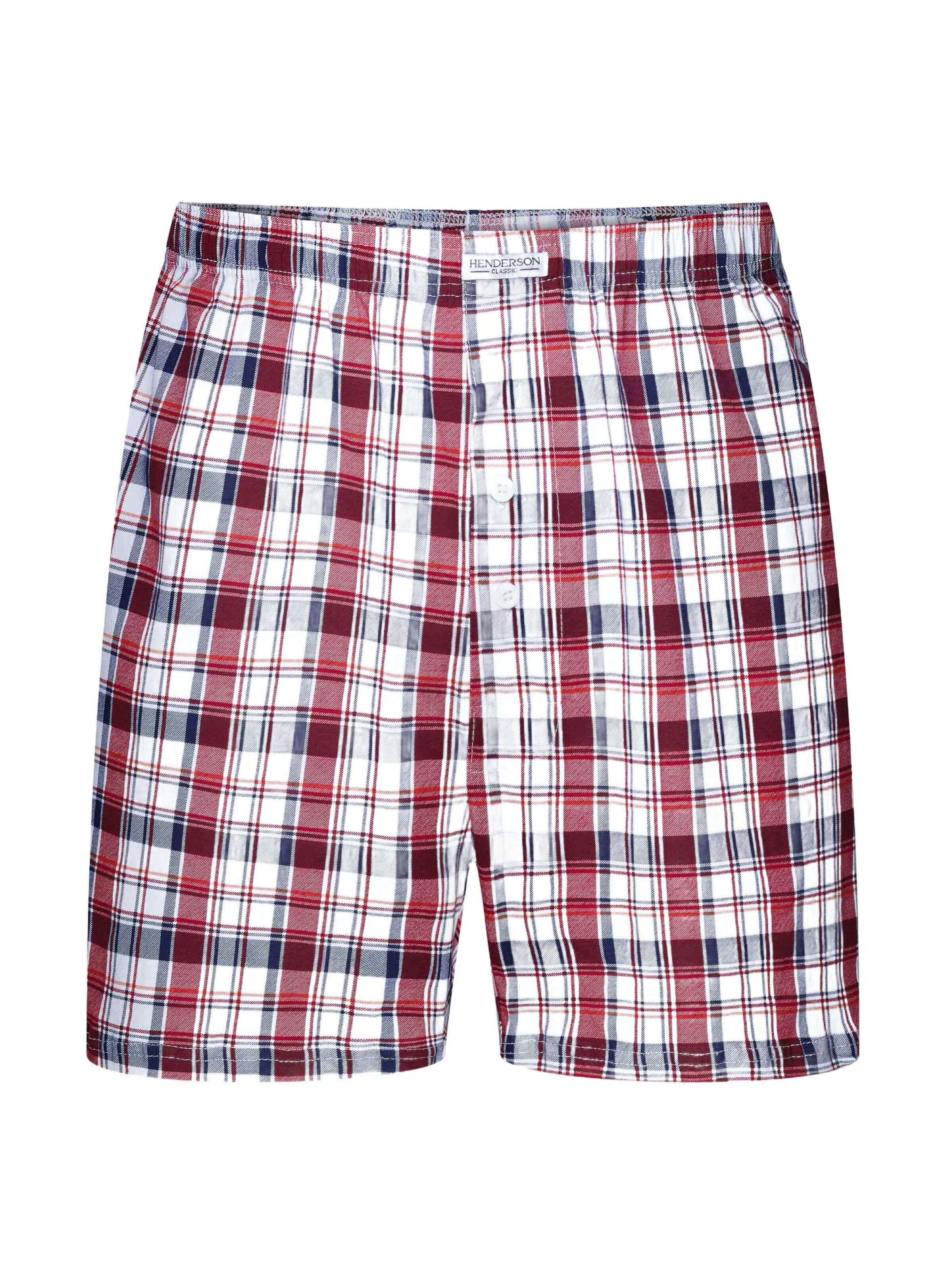 Henderson Boxershorts 'Weiche Boxershorts aus Baumwolle Elastische locker bequem Classic 5XL'‌‌‌ in 5XL in rot, Produktansicht