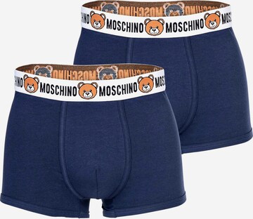 Boxers MOSCHINO en bleu : devant