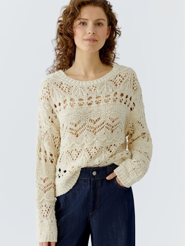 OUI Pullover in Beige: Vorderseite