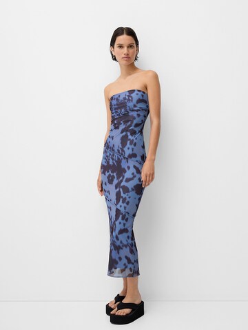 Bershka Poletna obleka | modra barva