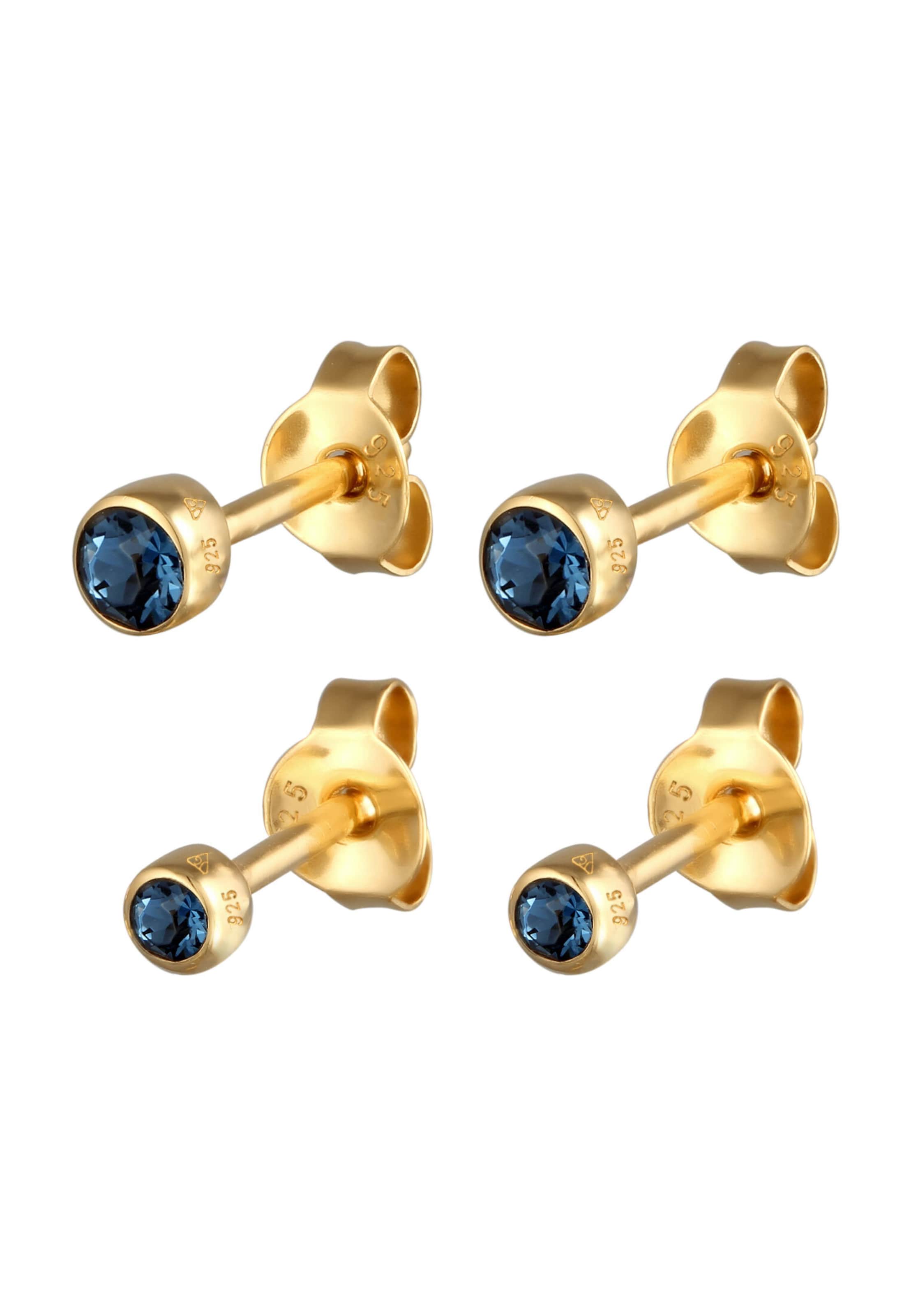 Boucles d'oreilles ELLI en bleu