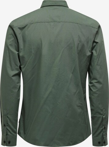 Coupe slim Chemise Only & Sons en vert