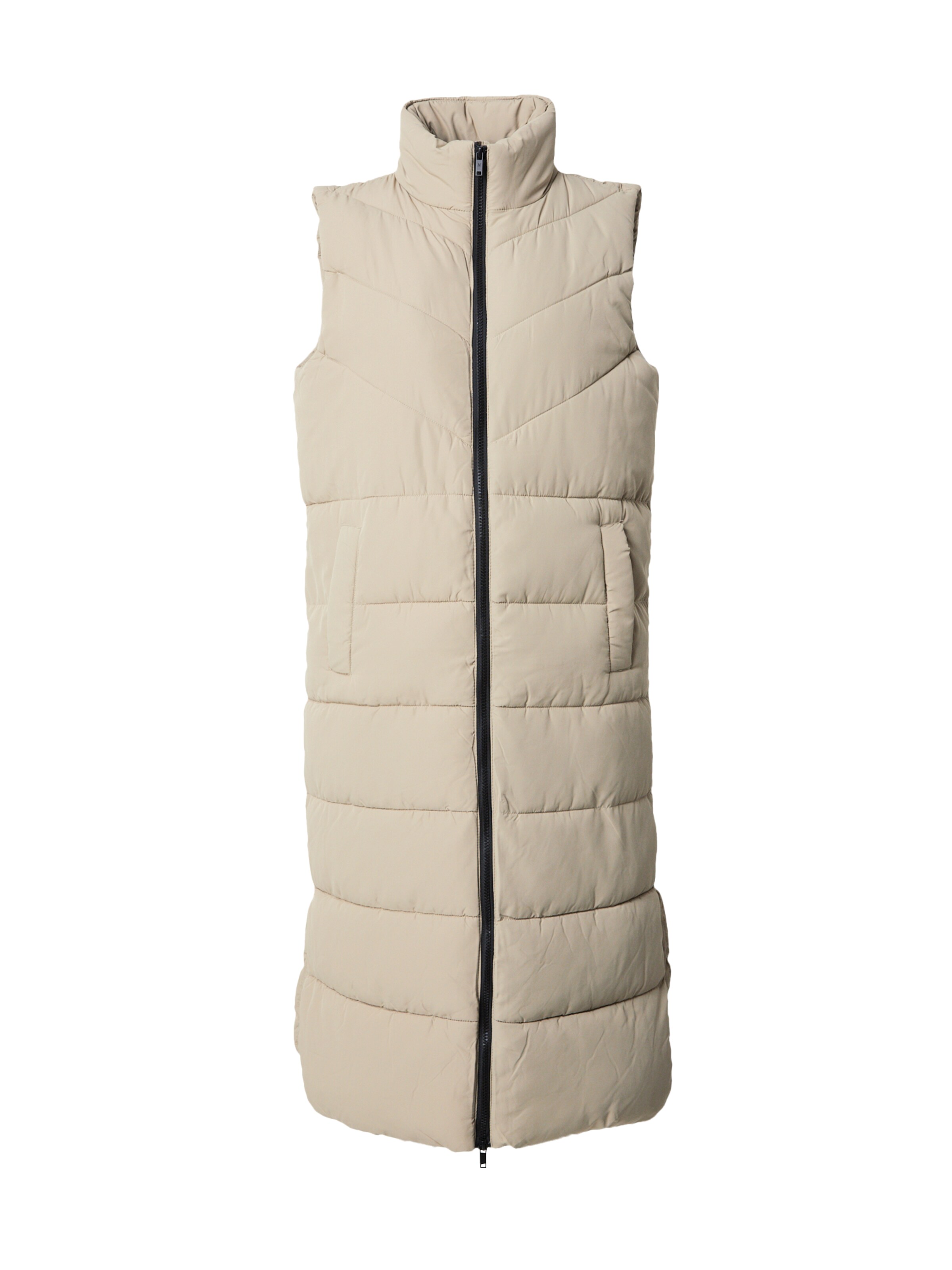 Gilet 'Dalcon' Noisy may en beige : devant