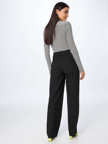 FIVEUNITS Wide leg Pleat-Front Pants 'Ellie' in Black