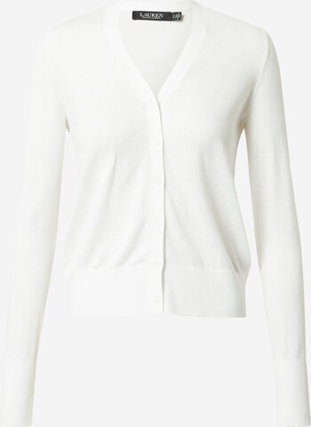 Lauren Ralph Lauren Gebreid vest 'DENZEL' in Wit: voorkant