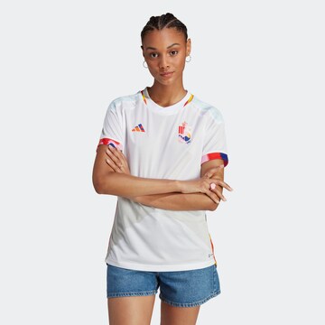 Maillot 'Belgien' ADIDAS PERFORMANCE en blanc : devant