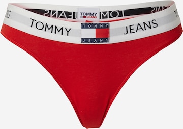 raudona Tommy Jeans Moteriškos kelnaitės: priekis