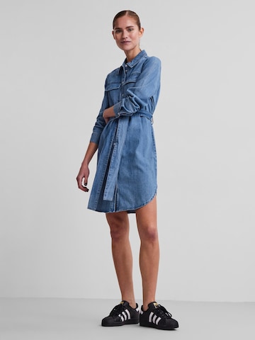 PIECES Shirt dress 'Osalina' in Blue