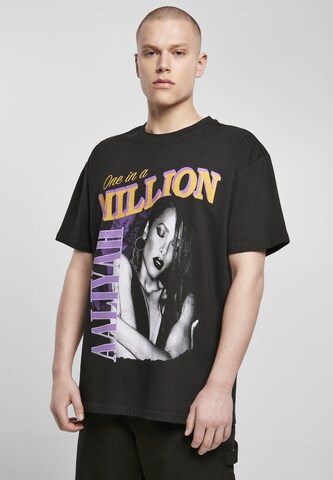 MT Men Shirt 'One In A Million' in Zwart: voorkant