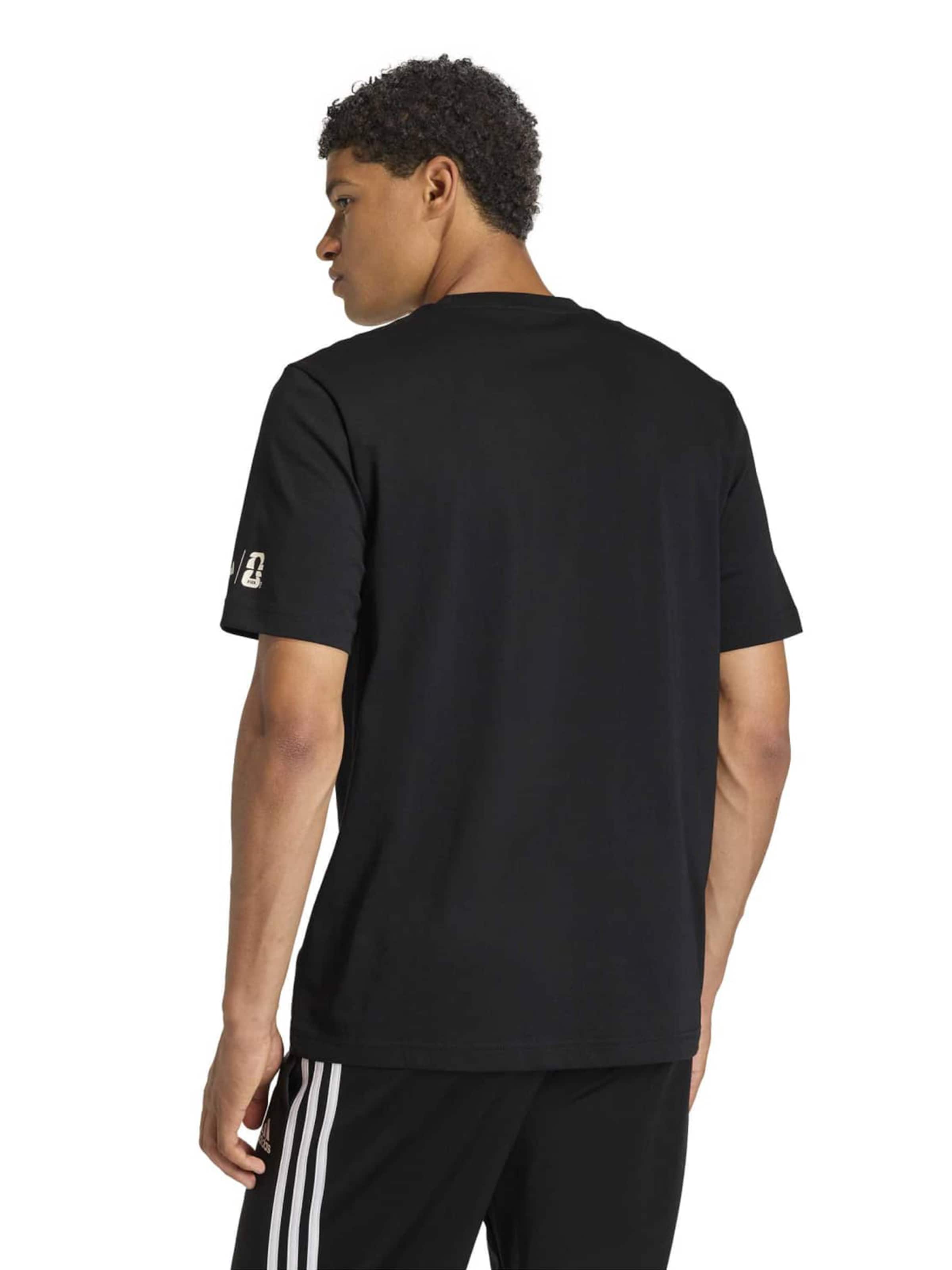 juoda ADIDAS SPORTSWEAR Sportiniai marškinėliai 'WC BALL'