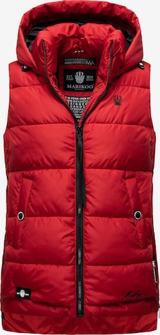 MARIKOO Bodywarmer 'Zarinaa' in Rood: voorkant