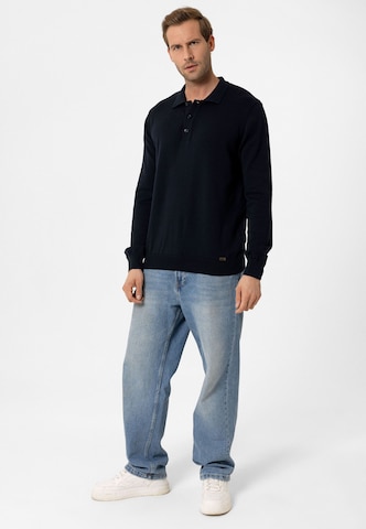 Moxx Paris Polo Pullover in Blau