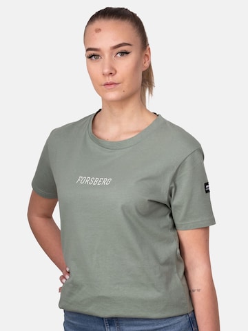 FORSBERG Shirt 'mit Print Damen' in Grün: Vorderseite