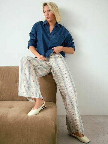 Next Широкий Штаны в Бежевый