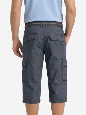 CASAMODA Regular Cargo Pants 'Cargo-Bermuda 3/4' in Blue