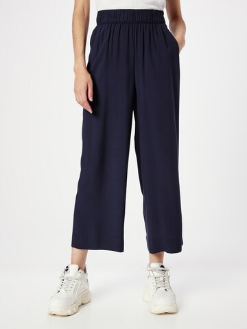 Wide Leg Pantalon s.Oliver en bleu : devant