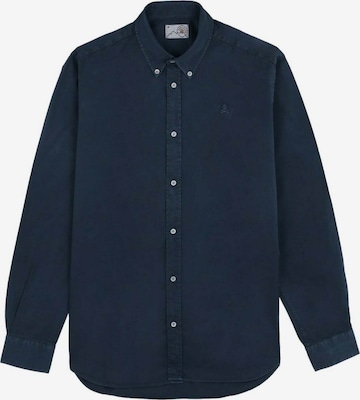 Scalpers Regular fit Button Up Shirt in Blue: front