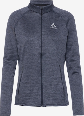 ODLO Athletic Fleece Jacket 'Tencia' in Grey: front