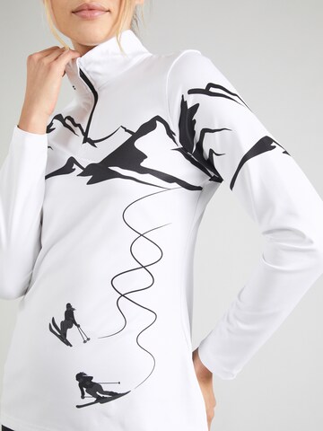 T-shirt fonctionnel Spyder en blanc