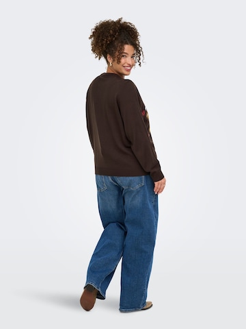 Pull-over 'CARXMAS SHINE MOTIVE' ONLY Carmakoma en marron