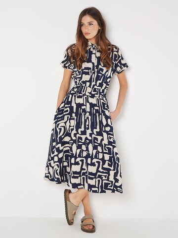 Apricot Dress in Blue