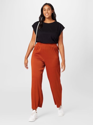 ABOUT YOU Curvy Loose fit Pants 'Inka' in Brown