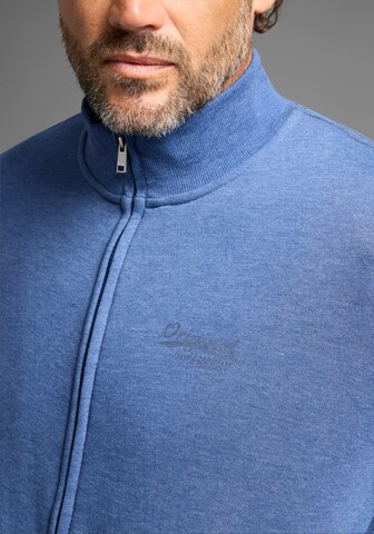 Man's World Zip-Up Hoodie in Blue