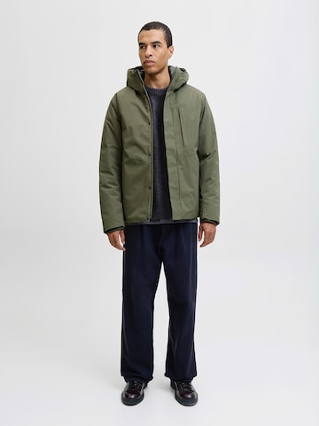 JACK & JONES Φθινοπωρινό και ανοιξιάτικο μπουφάν 'JJEKEEN' σε πράσινο