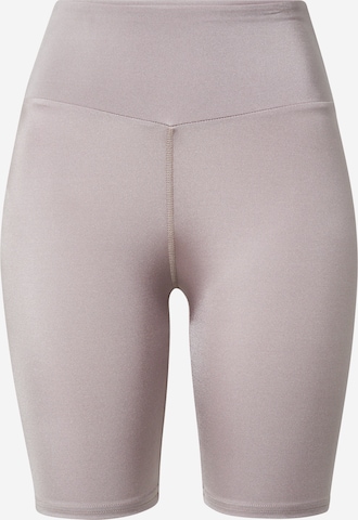 Skinny Pantaloni sport 'Biker' de la Hey Honey pe gri: față