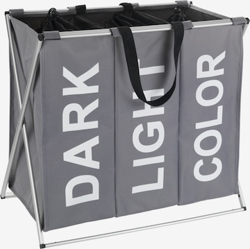 Wenko Laundry Basket 'Trio' in Grey: front