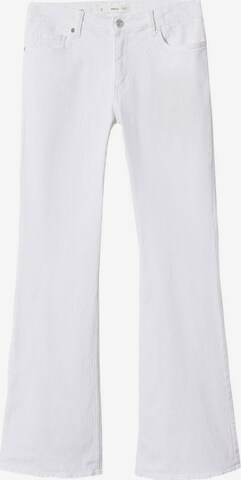 MANGO Flared Jeans in Wit: voorkant