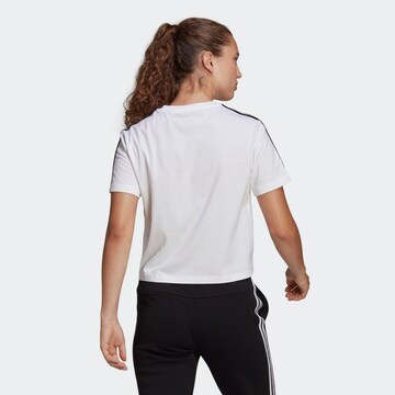 ADIDAS SPORTSWEAR Λειτουργικό μπλουζάκι 'Essentials Loose 3-Stripes ' σε λευκό