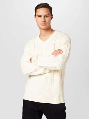 Redefined Rebel Sweater 'Paul' in White