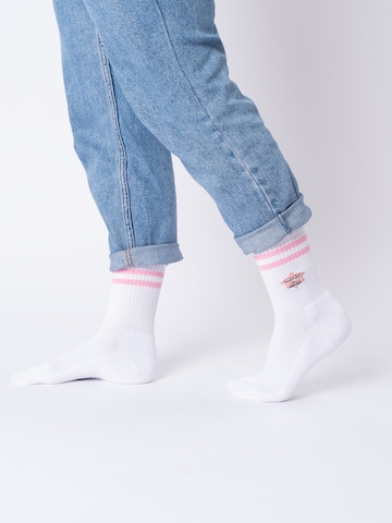 Occulto Socks ''Mom'' in White