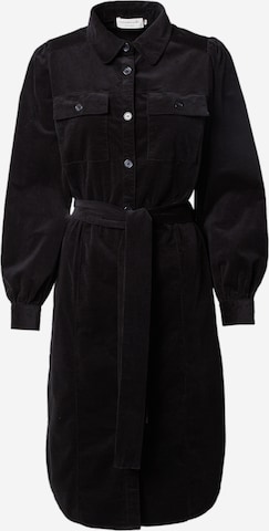 Robe-chemise rosemunde en noir : devant