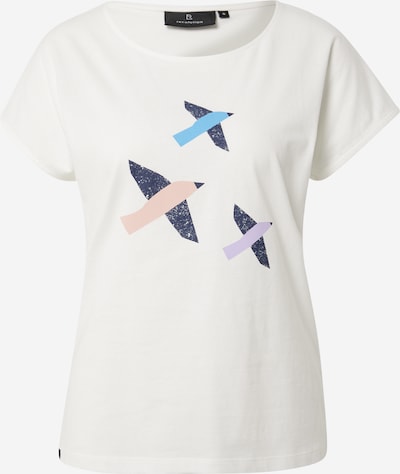 Tricou 'BIRDS' recolution pe albastru / lila / roz / alb murdar, Vizualizare produs