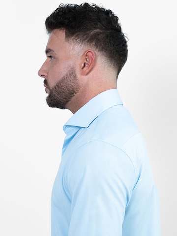 Vercate - Ajuste regular Camisa de negocios 'No. 27' en azul