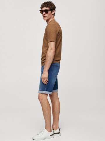 MANGO MAN Regular Shorts in Blau